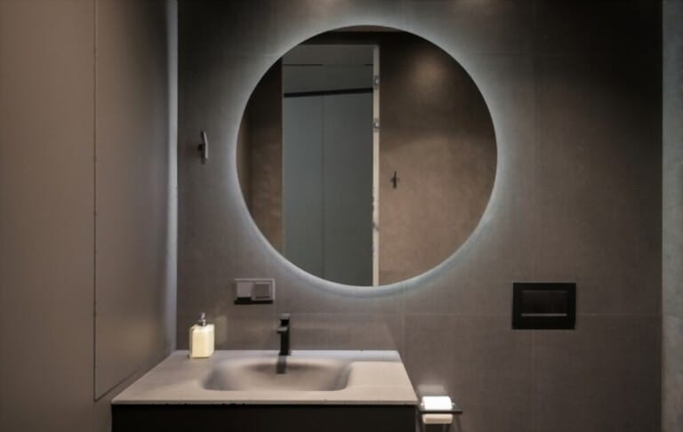 How To Install Bathroom Mirror With Lights