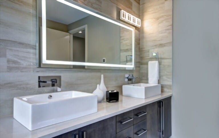 How To Install Bathroom Mirror With Lights