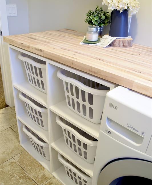 How To Build Laundry Basket Holder